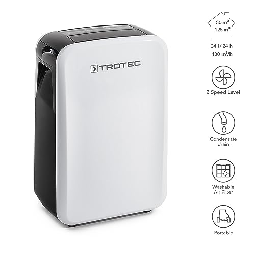 Deshumidificateur TROTEC TTK 71 E pour maison, déshumidificateur électrique portable, amélioration de la qualité d'air