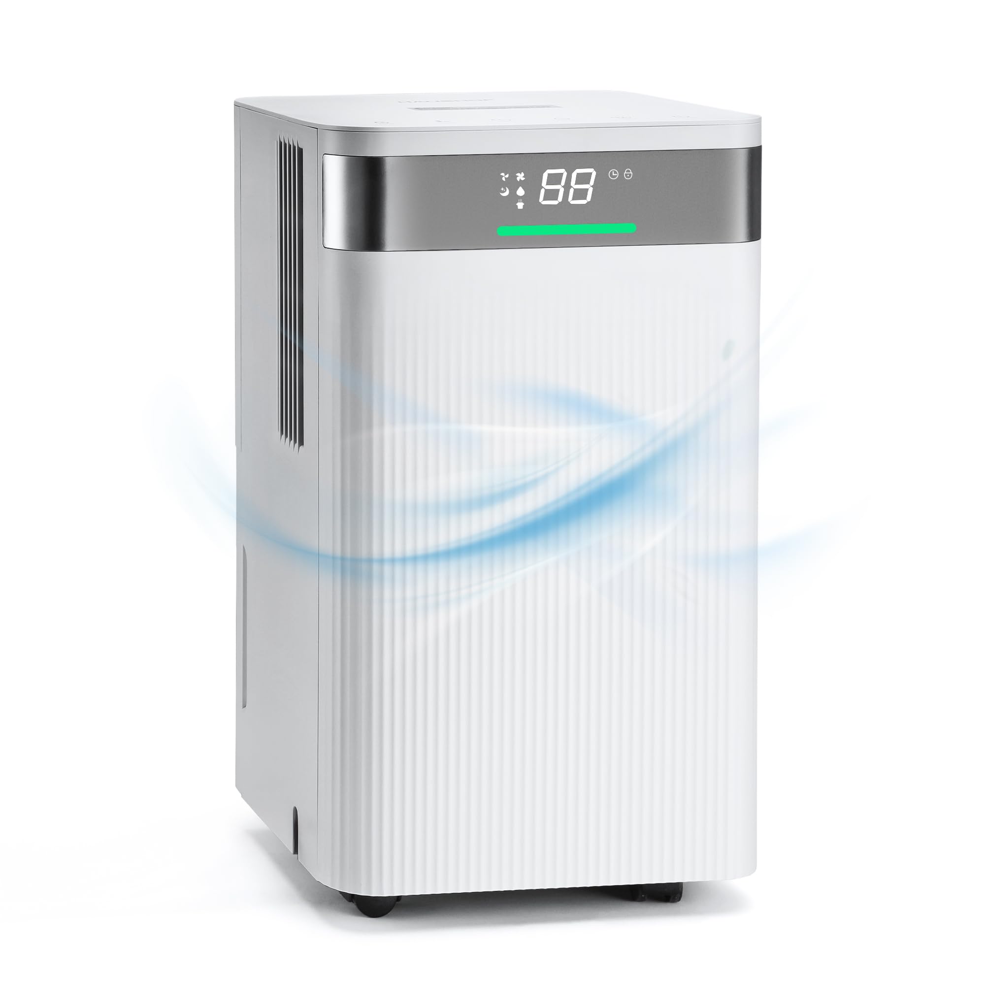 Déshumidificateur HAUSHOF Électrique 12L/Jour pour Salle de Bain & Cave Minuterie 24h et Dégivrage Automatismes
